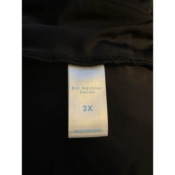 Bal Harbour Swim Women's Plus Size Tummy Control Black Swim Bottoms Size 3X New - Picture 4 of 8